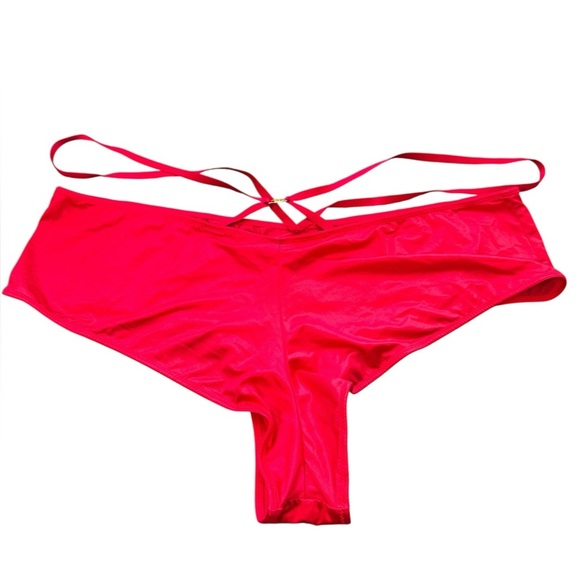 Victoria's Secret Very Sexy So Obsessed Strappy Cheeky Panty Red - Picture 3 of 7